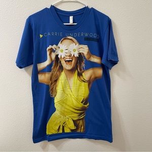 American apparel Carrie underwood play on tour shirt blue medium